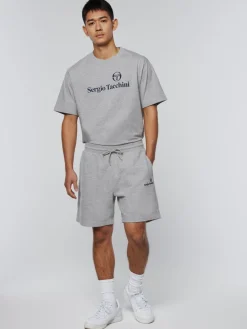 Sergio Tacchini Heritage Logo Short-Heather Grey Clearance