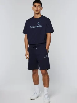 Sergio Tacchini Heritage Logo Short-Maritime Blue Clearance