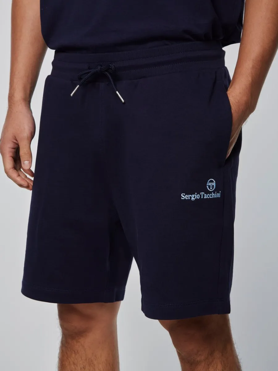 Sergio Tacchini Heritage Logo Short-Maritime Blue Clearance