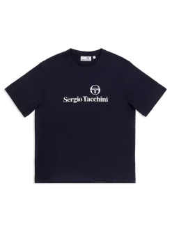 Sergio Tacchini Heritage T-Shirt- Maritime Blue Best