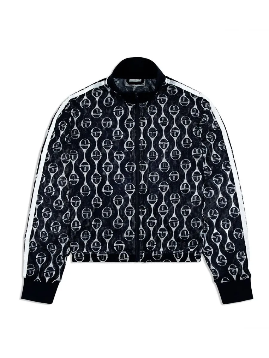 Sergio Tacchini Lesi Mesh Jacket- Maritime Blue New