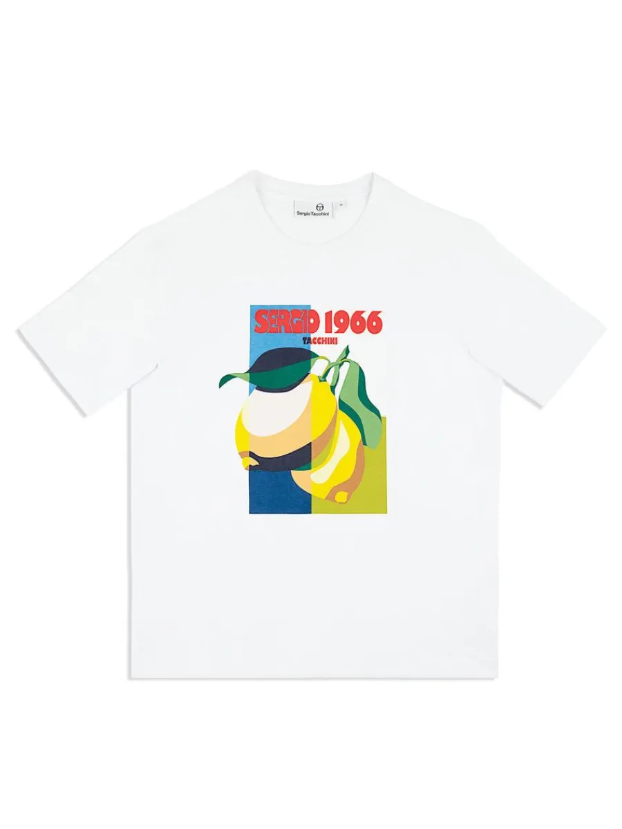 Sergio Tacchini Limone T-Shirt- Brilliant White Discount