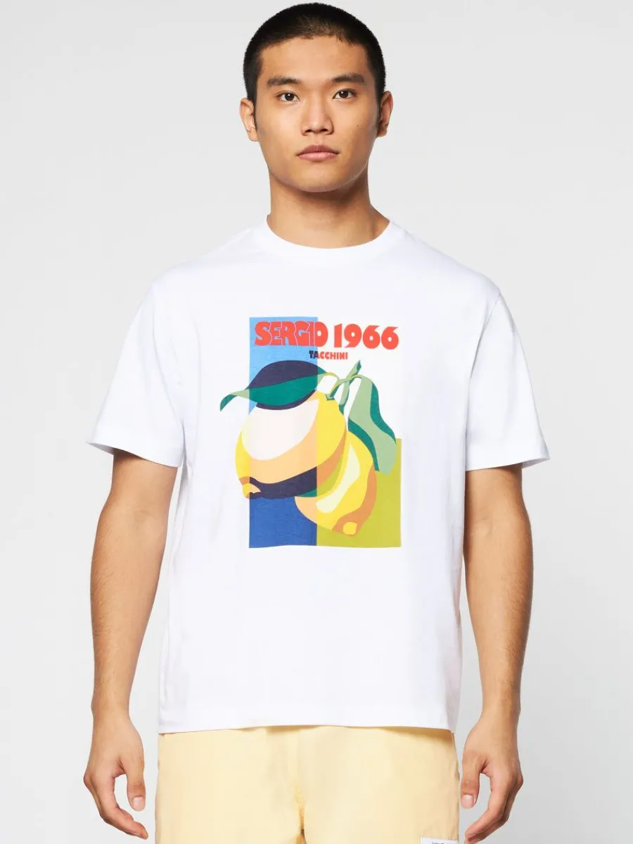 Sergio Tacchini Limone T-Shirt- Brilliant White Discount