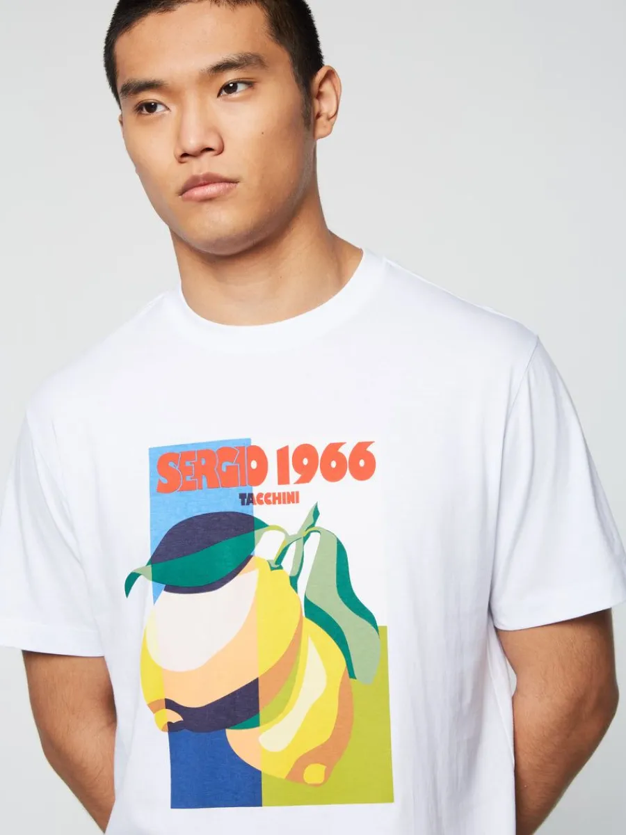 Sergio Tacchini Limone T-Shirt- Brilliant White Discount