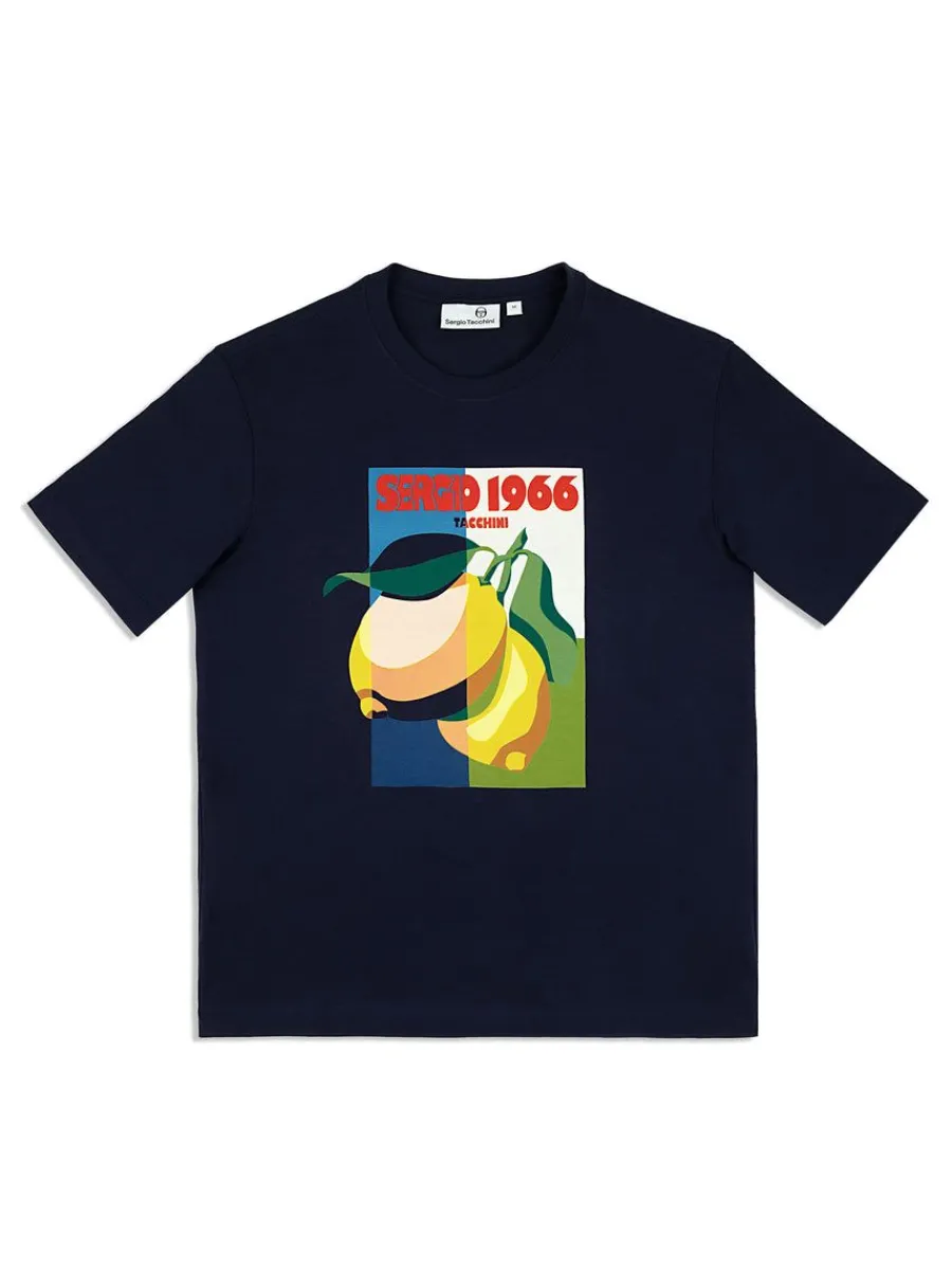 Sergio Tacchini Limone T-Shirt- Maritime Blue