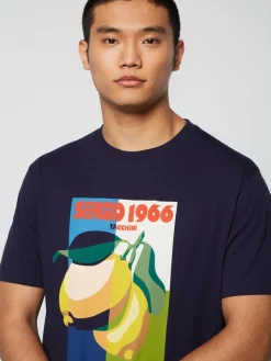Sergio Tacchini Limone T-Shirt- Maritime Blue Outlet
