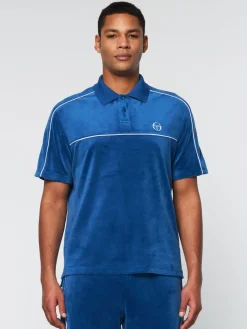 Sergio Tacchini Lioni Velour Polo Archivio- Limoges Outlet