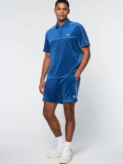 Sergio Tacchini Lioni Velour Polo Archivio- Limoges Outlet