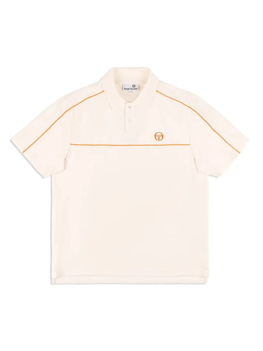Sergio Tacchini Lioni Velour Polo Archivio- Gardenia Online