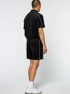Sergio Tacchini Lioni Velour Short Archivio- Black Beauty