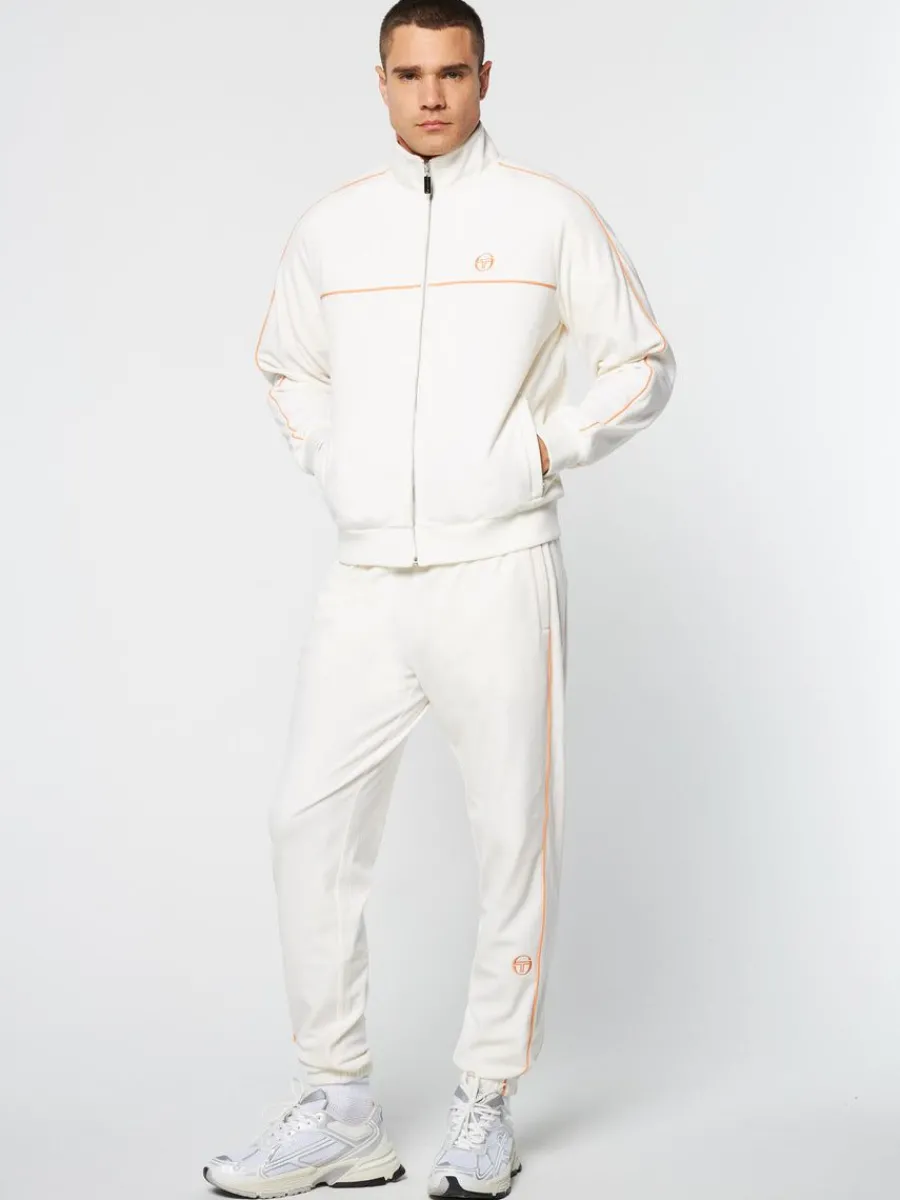Sergio Tacchini Lioni Velour Track Jacket Archivio- Gardenia Discount