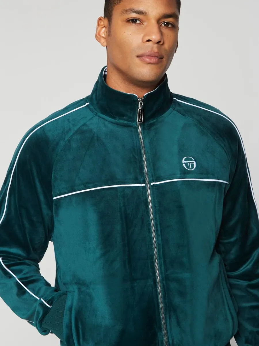 Sergio Tacchini Lioni Velour Track Jacket- Botanical Garden Sale