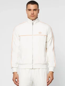 Sergio Tacchini Lioni Velour Track Jacket Archivio- Gardenia Sale