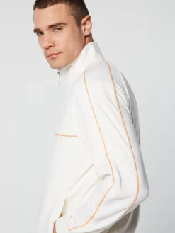Sergio Tacchini Lioni Velour Track Jacket Archivio- Gardenia Sale
