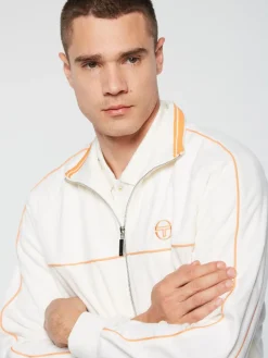 Sergio Tacchini Lioni Velour Track Jacket Archivio- Gardenia Hot