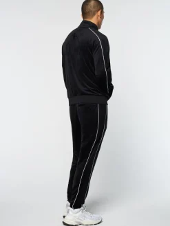 Sergio Tacchini Lioni Velour Track Jacket- Black Beauty Outlet