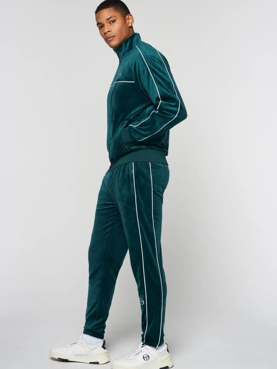 Sergio Tacchini Lioni Velour Track Jacket- Botanical Garden Outlet
