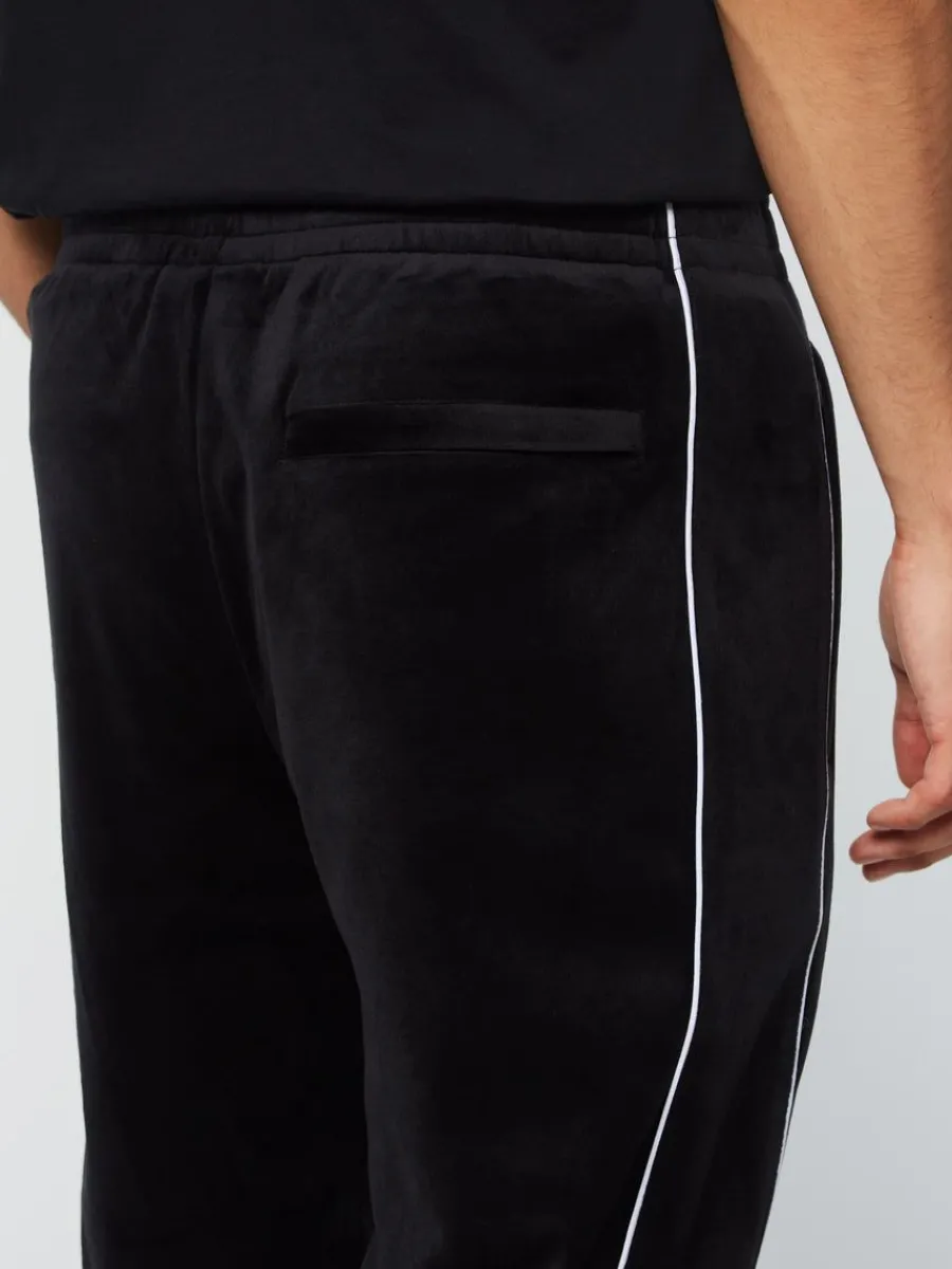 Sergio Tacchini Lioni Velour Track Pant- Black Beauty Sale