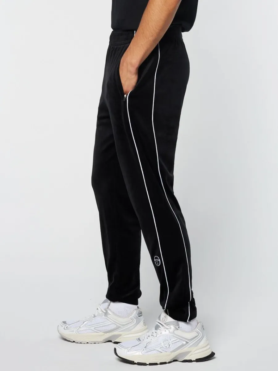 Sergio Tacchini Lioni Velour Track Pant- Black Beauty Online