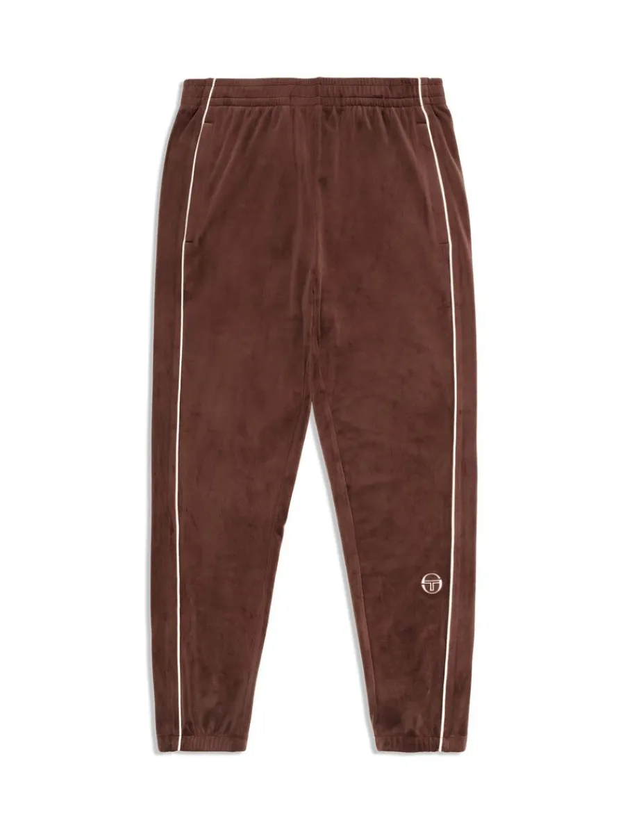 Sergio Tacchini Lioni Velour Track Pant- Deep Mahogany Online