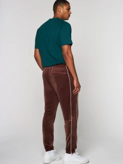 Sergio Tacchini Lioni Velour Track Pant- Deep Mahogany Online