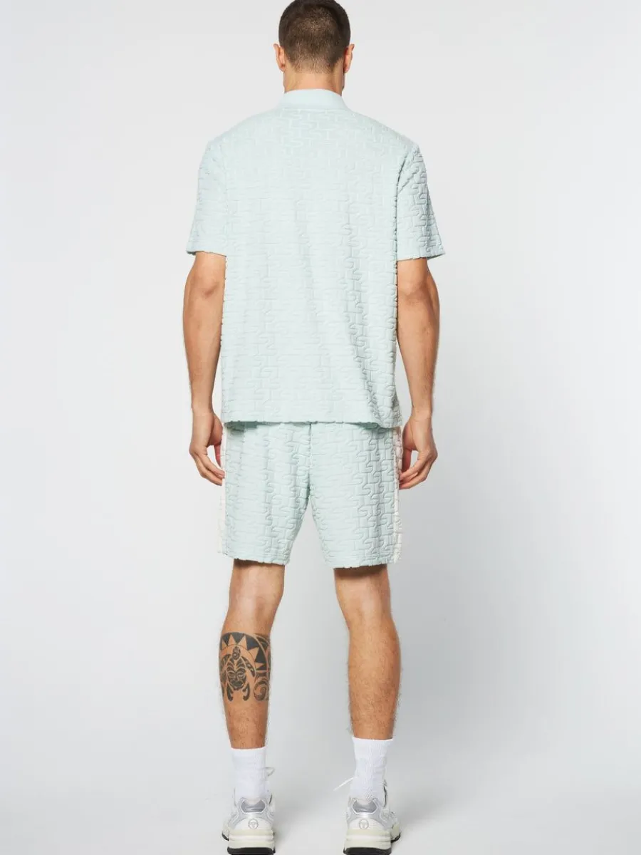 Sergio Tacchini Livata Monogram Polo- Surf Spray New