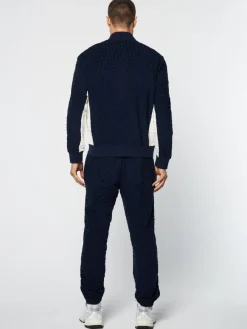 Sergio Tacchini Livata Monogram Track Jacket- Maritime Blue Sale