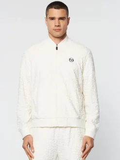 Sergio Tacchini Livata Monogram Track Jacket- Gardenia Discount