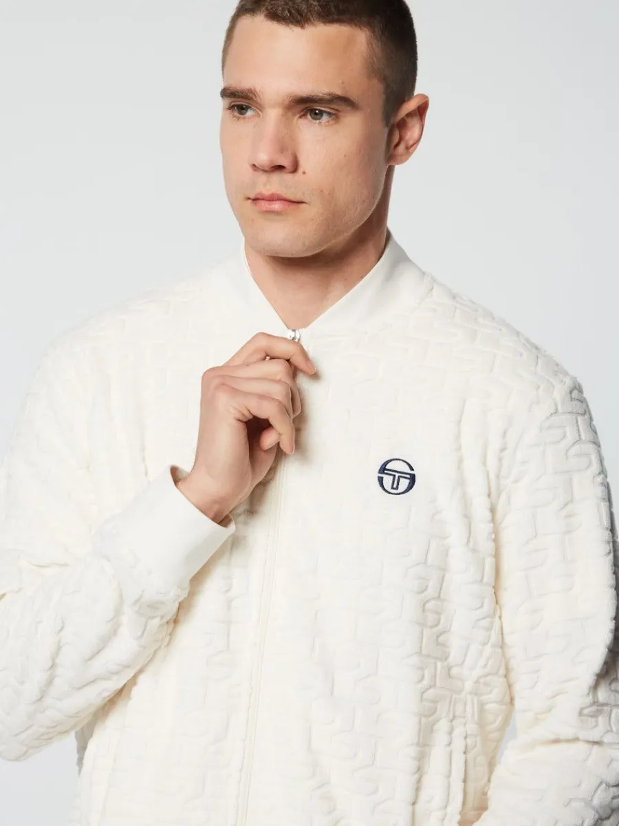 Sergio Tacchini Livata Monogram Track Jacket- Gardenia Discount