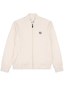 Sergio Tacchini Livata Monogram Track Jacket- Gardenia Hot