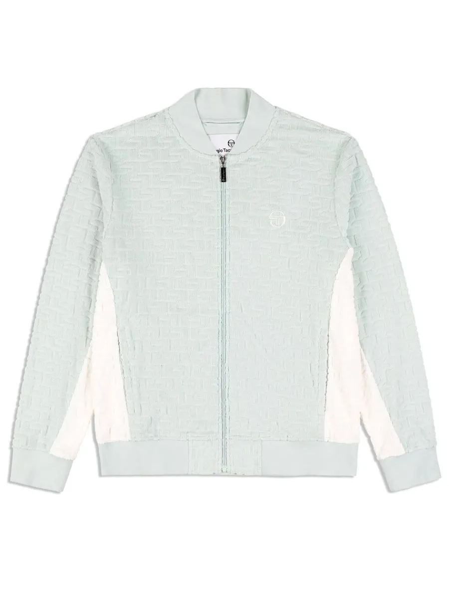 Sergio Tacchini Livata Monogram Track Jacket- Surf Spray Best