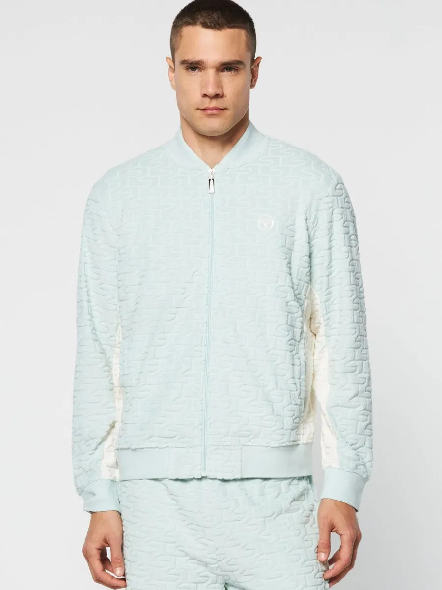 Sergio Tacchini Livata Monogram Track Jacket- Surf Spray Best