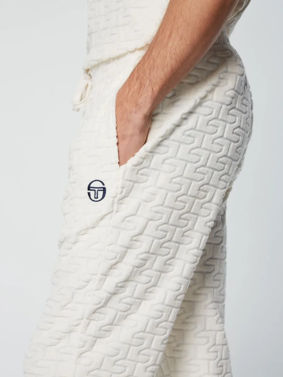Sergio Tacchini Livata Monogram Track Pant- Gardenia Clearance