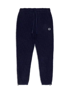 Sergio Tacchini Livata Monogram Track Pant- Maritime Blue Hot
