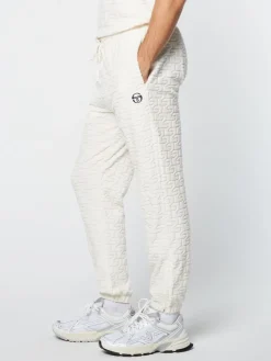 Sergio Tacchini Livata Monogram Track Pant- Gardenia Hot