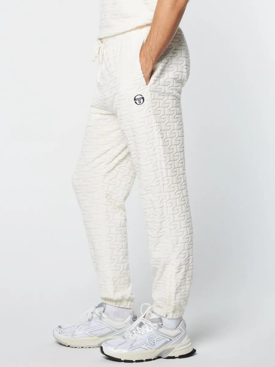 Sergio Tacchini Livata Monogram Track Pant- Gardenia Hot