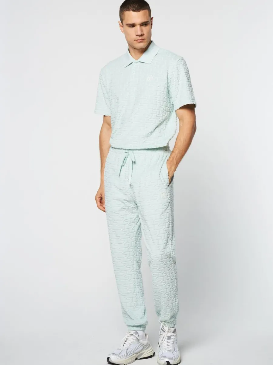 Sergio Tacchini Livata Monogram Track Pant- Surf Spray Discount