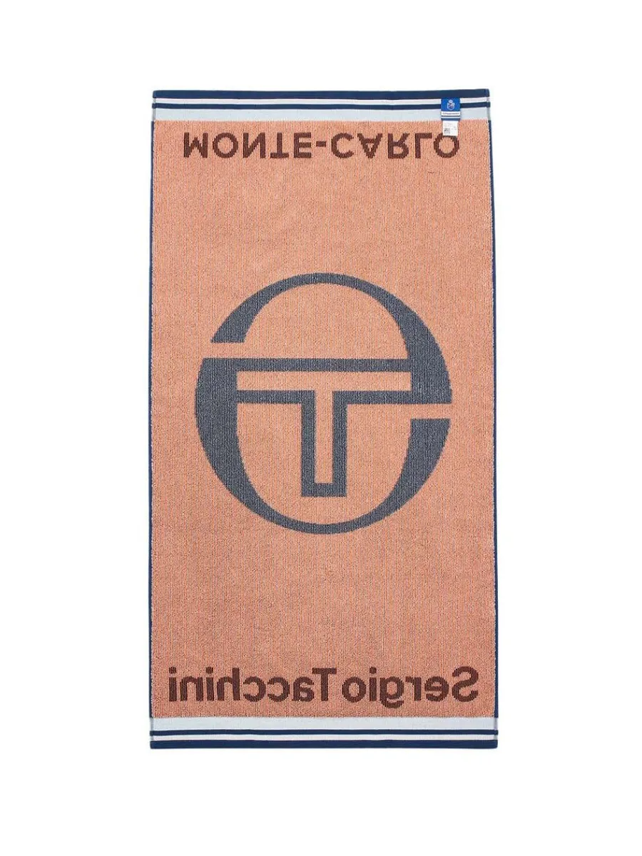 Sergio Tacchini Mc Staff Full-Size Towel- Navy Outlet