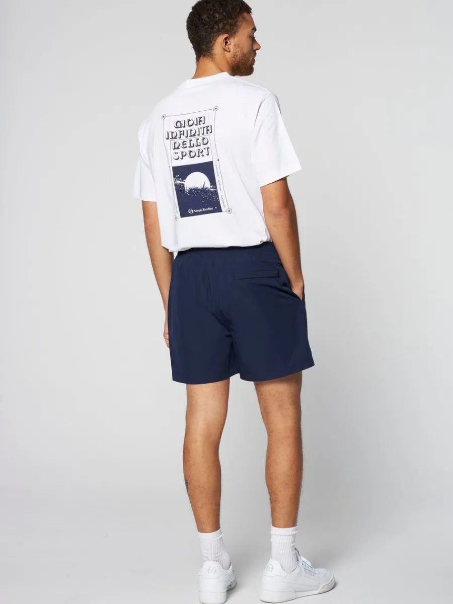 Sergio Tacchini Merlata Water-Reactive Swim Short- Maritime Blue Sale