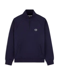 Sergio Tacchini Mezza Half Zip- Maritime Blue Online