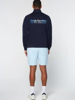 Sergio Tacchini Mezza Half Zip- Maritime Blue Online
