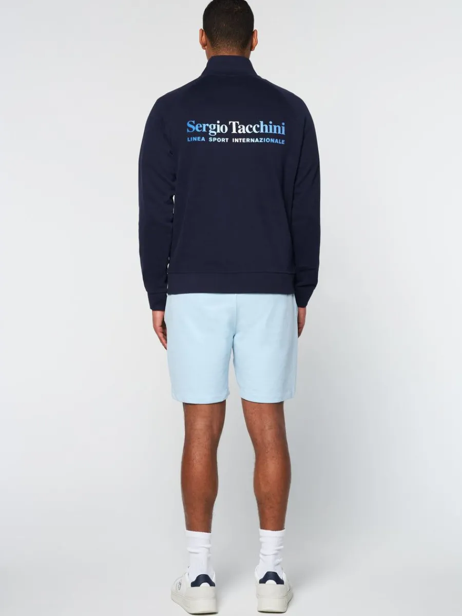 Sergio Tacchini Mezza Half Zip- Maritime Blue Online