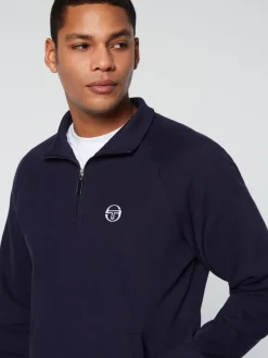 Sergio Tacchini Mezza Half Zip- Maritime Blue Online