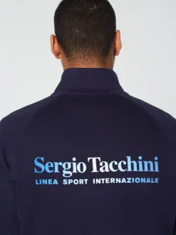 Sergio Tacchini Mezza Half Zip- Maritime Blue Online