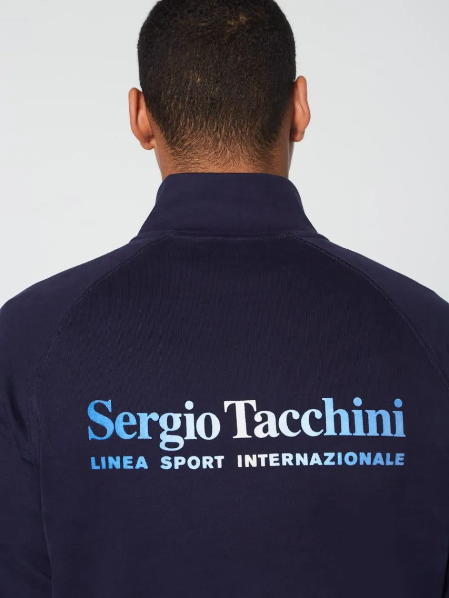 Sergio Tacchini Mezza Half Zip- Maritime Blue Online