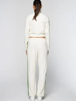 Sergio Tacchini Miss Carlotta Velour Track Jacket- Gardenia New