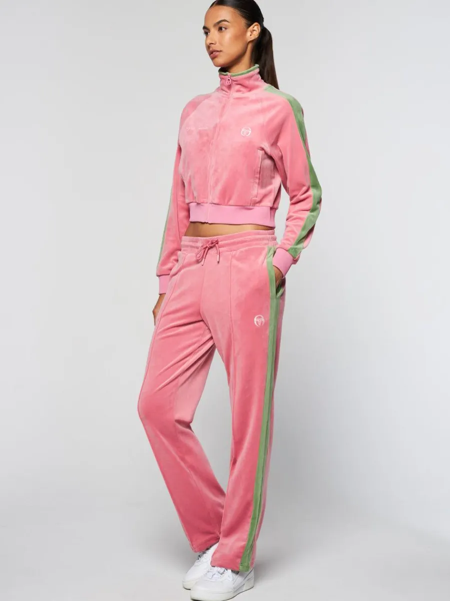 Sergio Tacchini Miss Carlotta Velour Track Pant- Wild Rose