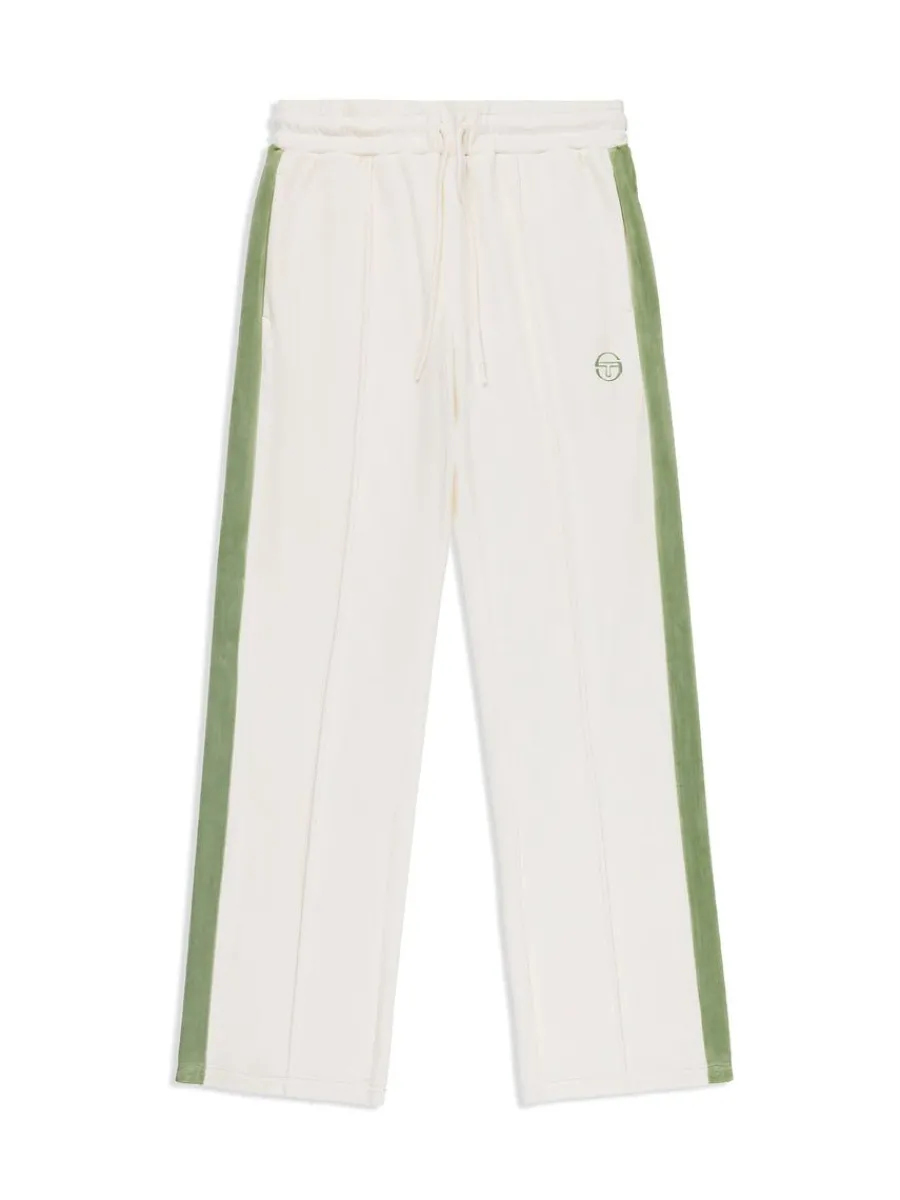 Sergio Tacchini Miss Carlotta Velour Track Pant-Gardenia Clearance