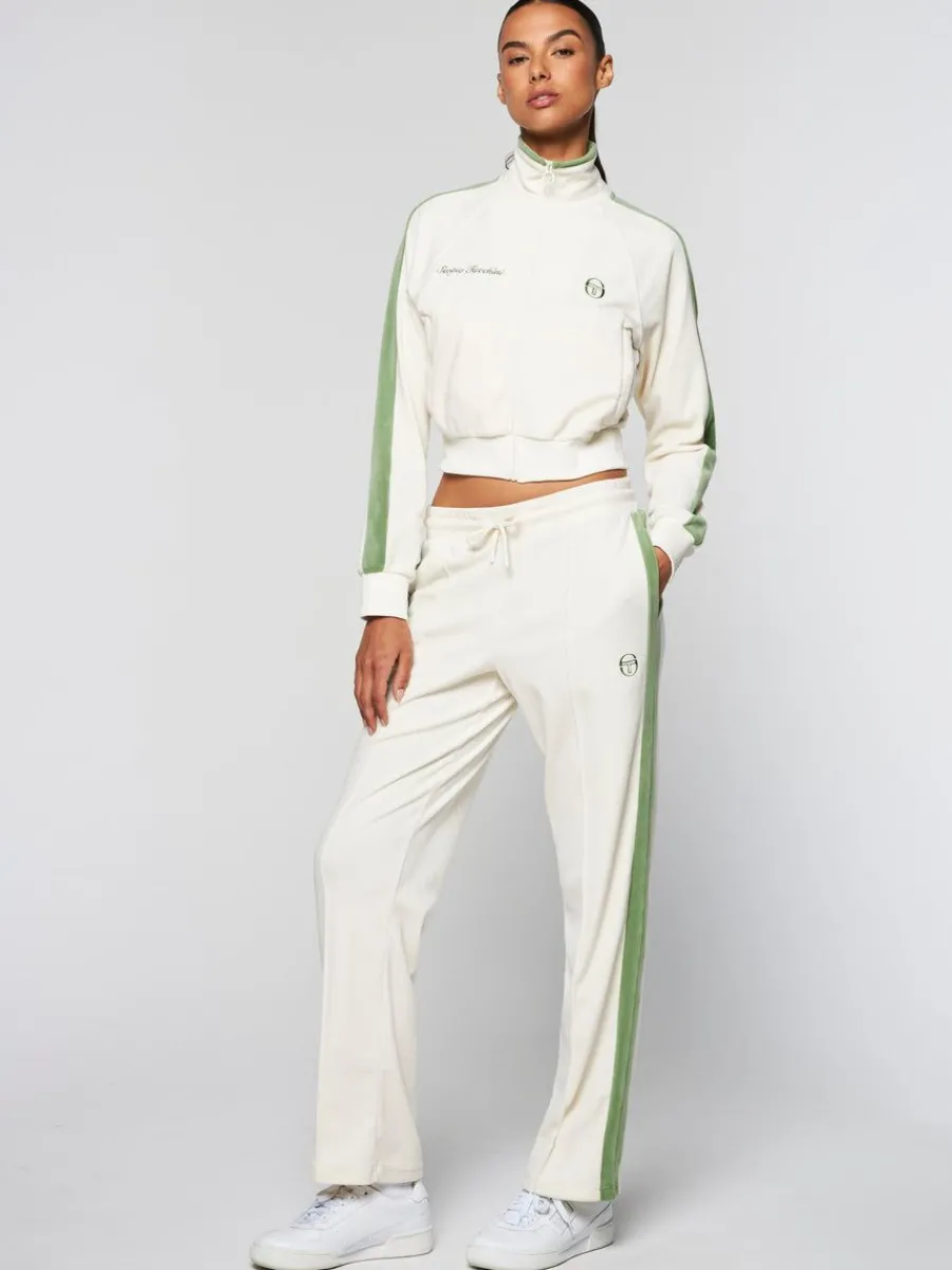 Sergio Tacchini Miss Carlotta Velour Track Pant-Gardenia Discount