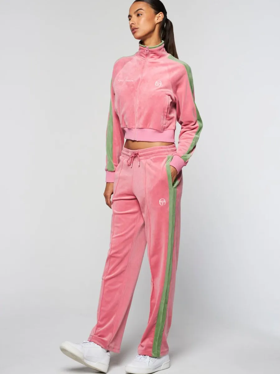 Sergio Tacchini Miss Carlotta Velour Track Jacket- Wild Rose Online